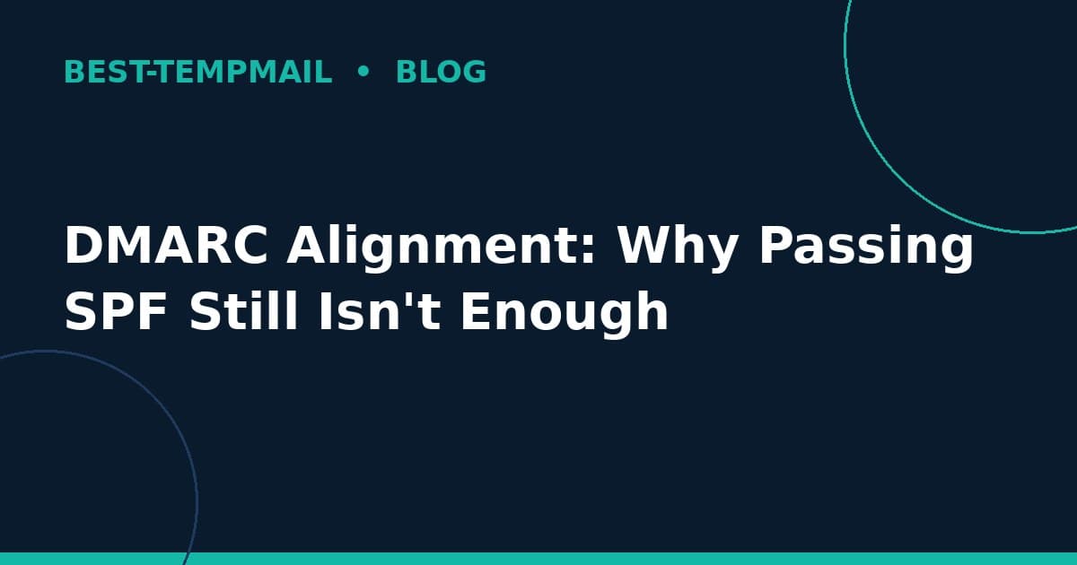 DMARC Alignment: Why Passing SPF Still Isn't Enough