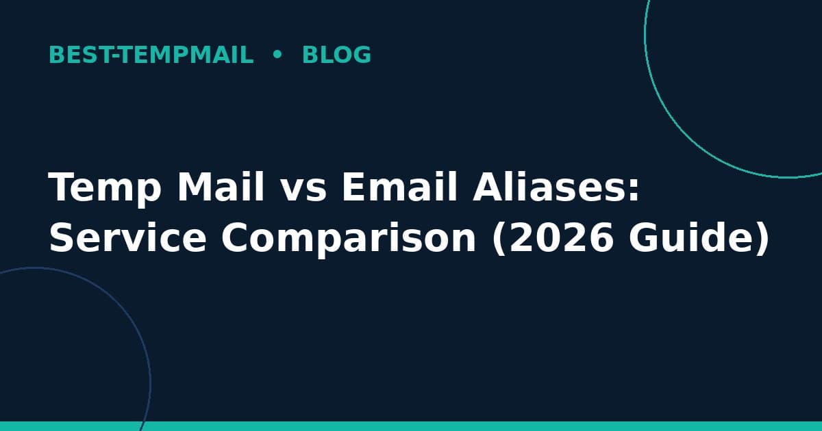 Temp Mail vs Email Aliases: Service Comparison (2026 Guide)